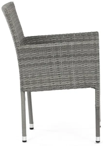 AUTRONIC záhradná stolička AZC-S2118 GREY sivá, polyratan