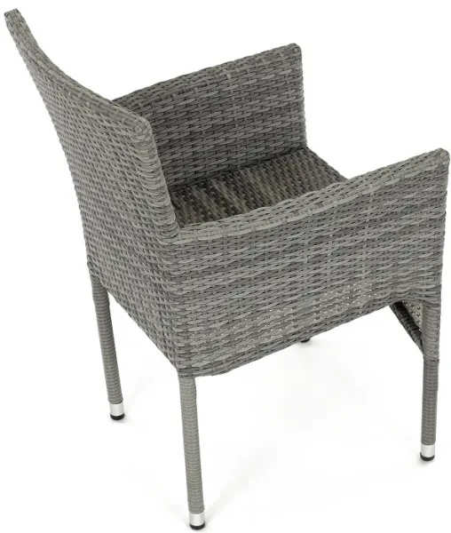AUTRONIC záhradná stolička AZC-S2118 GREY sivá, polyratan