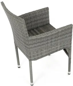 AUTRONIC záhradná stolička AZC-S2118 GREY sivá, polyratan