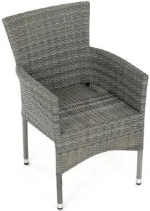 AUTRONIC záhradná stolička AZC-S2118 GREY sivá, polyratan