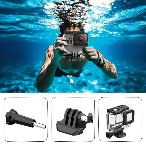 Tech-Protect GA200 vodotesné puzdro na GoPro Hero 5 / 6 / 7, priesvitné