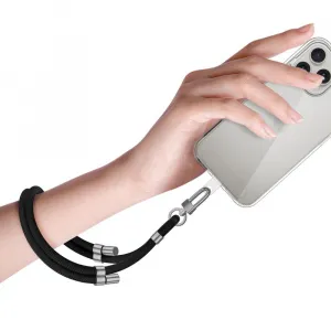 Tech-Protect Wrist Strap šnúrka na mobil, čierna/strieborná