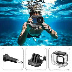Tech-Protect GA200 vodotesné puzdro na GoPro Hero 9 / 10 / 11 / 12 / 13, priesvitné