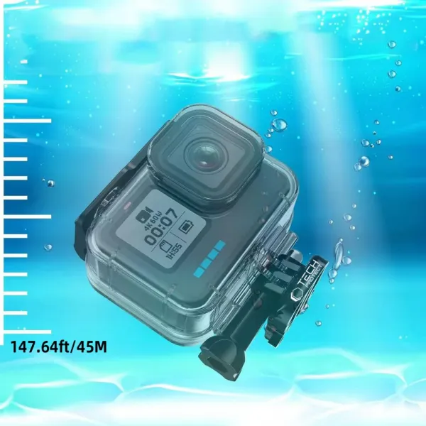 Tech-Protect GA200 vodotesné puzdro na GoPro Hero 9 / 10 / 11 / 12 / 13, priesvitné
