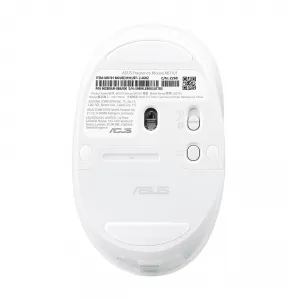ASUS Fragrance Mouse MD101/Ergonomická/Optická/2 400 DPI/USB+BT/Bílá