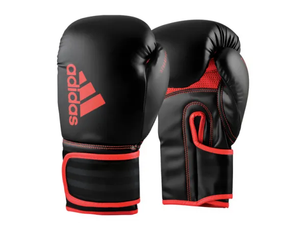 adidas Boxerské rukavice Hybrid 80 (čierna/červená, 14 OZ)