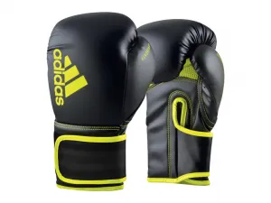 adidas Boxerské rukavice Hybrid 80 (čierna/žltá, 12 OZ)