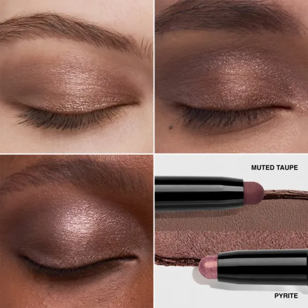 Bobbi Brown Long-Wear Dual-Ended Cream Shadow Stick očné tiene v ceruzke duo odtieň Pyrite / Muted Taupe 1.6 g