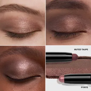Bobbi Brown Long-Wear Dual-Ended Cream Shadow Stick očné tiene v ceruzke duo odtieň Pyrite / Muted Taupe 1.6 g