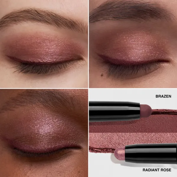 Bobbi Brown Long-Wear Dual-Ended Cream Shadow Stick očné tiene v ceruzke duo odtieň Radiant Rose / Brazen 1.6 g