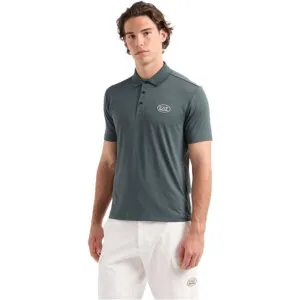 EA7 DYNAMIC ATHLETE GOLF Pánska polokošeľa, tmavo sivá, veľkosť