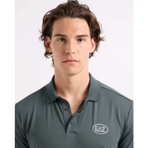 EA7 DYNAMIC ATHLETE GOLF Pánska polokošeľa, tmavo sivá, veľkosť