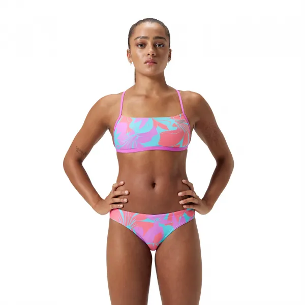 Speedo womens allover digital hipster brief - multi l - uk36