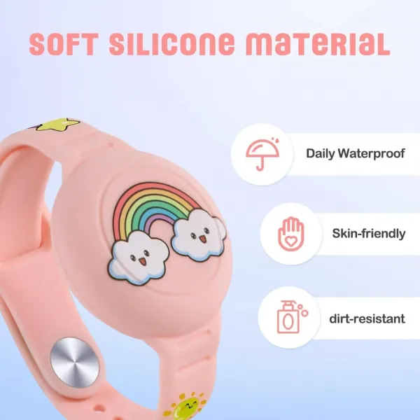 Tech-Protect Smooth Kids remienok na Apple AirTag 1/2 2ks, farebný