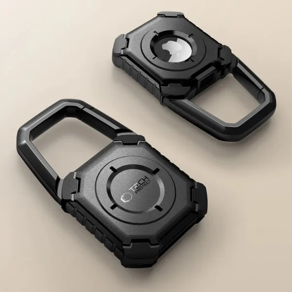 Tech-Protect Kevlar kryt na Apple AirTag 1/2, čierny
