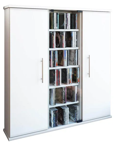 CD Regál Santo š: 86 cm biely