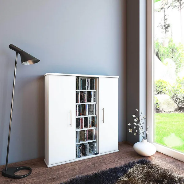 CD Regál Santo š: 86 cm biely