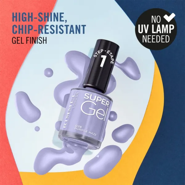 Rimmel Super Gel gélový lak na nechty bez použitia UV/LED lampy odtieň 060 In The Clouds 12 ml