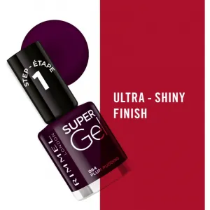 Rimmel Super Gel gélový lak na nechty bez použitia UV/LED lampy odtieň 064 Plum Pudding 12 ml