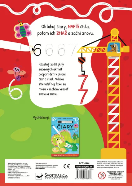 Čísla - Napíš, zmaž, zopakuj