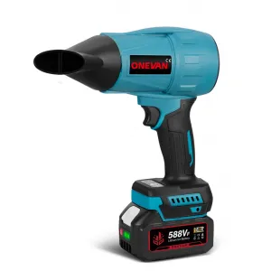ONEVAN 3500W 300M/s bezkefový turboventilátorový akumulátorový turbo fén s nádstavcami,vhodný pre batériu MAKITA 18V