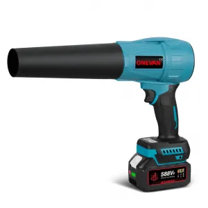 ONEVAN 3500W 300M/s bezkefový turboventilátorový akumulátorový turbo fén s nádstavcami,vhodný pre batériu MAKITA 18V