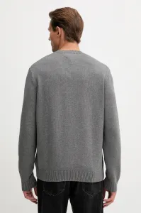 Bavlnený sveter Tommy Jeans šedá farba, ľahký, DM0DM22105