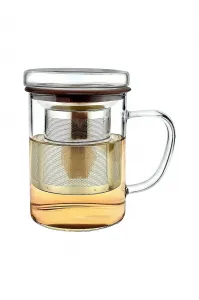 Mondex Skleněná čajová konvice PETER 400 ml čirá