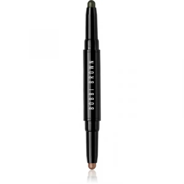 Bobbi Brown Long-Wear Dual-Ended Cream Shadow Stick očné tiene v ceruzke duo odtieň Café / Gilded Green 1.6 g