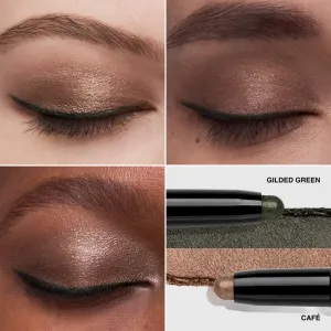 Bobbi Brown Long-Wear Dual-Ended Cream Shadow Stick očné tiene v ceruzke duo odtieň Café / Gilded Green 1.6 g