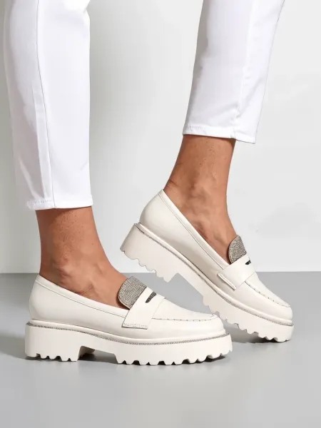 Resti Women's moccasins with rhinestones Vinness