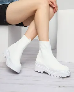 Resti White women's flat-heeled boots Seritis - Footwear