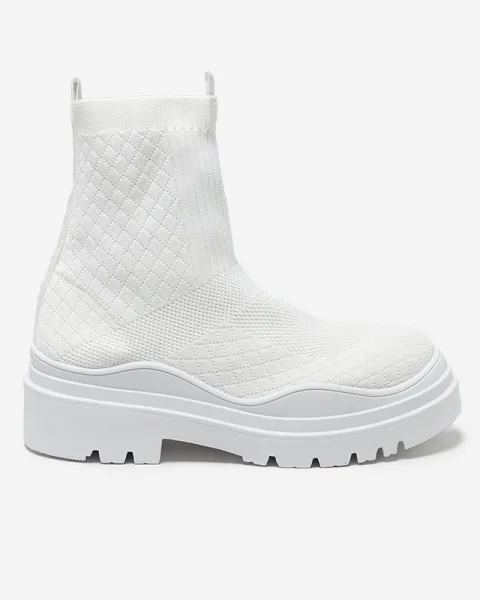 Resti White women's flat-heeled boots Seritis - Footwear