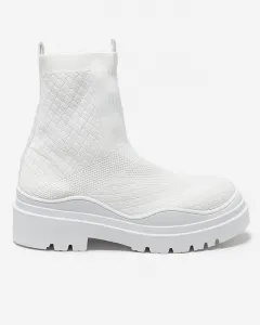 Resti White women's flat-heeled boots Seritis - Footwear