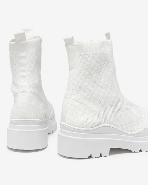 Resti White women's flat-heeled boots Seritis - Footwear