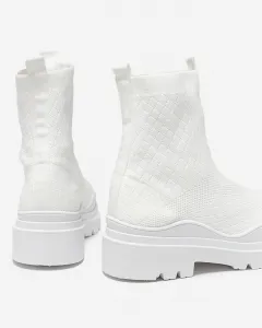 Resti White women's flat-heeled boots Seritis - Footwear