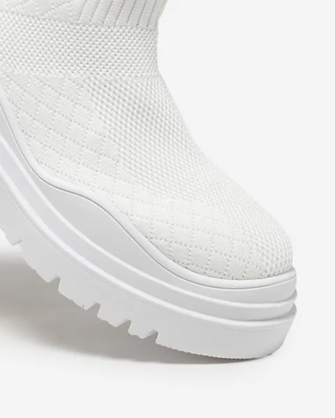 Resti White women's flat-heeled boots Seritis - Footwear