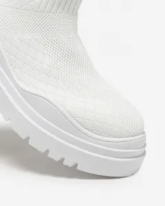 Resti White women's flat-heeled boots Seritis - Footwear