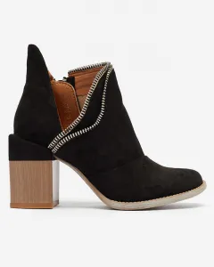 Resti Black women's insulated boots on a post Mukis - Footwear
