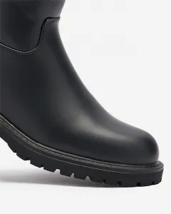 Resti Women's black eco-leather boots with embellishment Xetika - Footwear