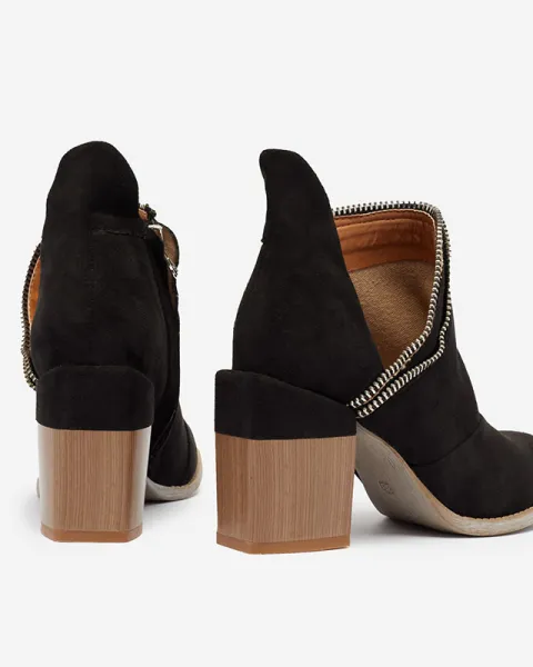 Resti Black women's insulated boots on a post Mukis - Footwear