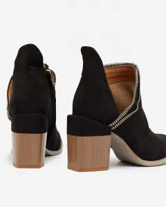 Resti Black women's insulated boots on a post Mukis - Footwear