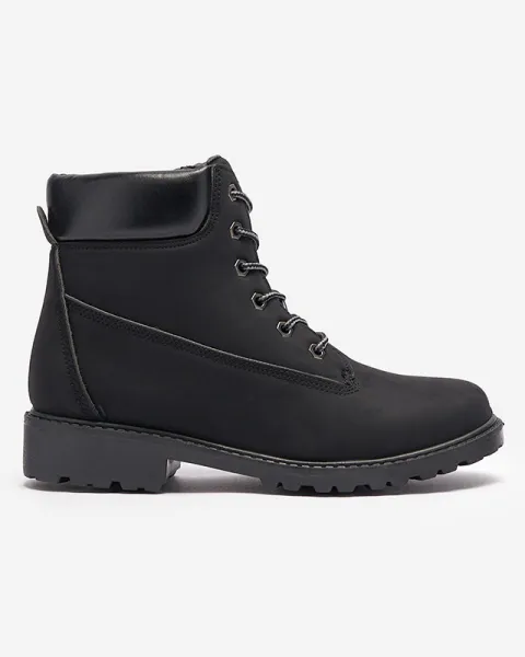 Resti Women's insulated trapper boots in black Fanhet- Footwear