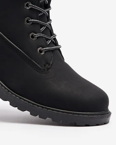 Resti Women's insulated trapper boots in black Fanhet- Footwear