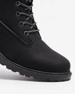 Resti Women's insulated trapper boots in black Fanhet- Footwear
