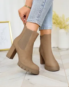 Resti Light brown women's Seihay high heel boots