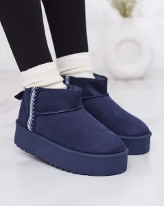 Resti Light brown women's shoes a'la snow boots with ornament Parisela