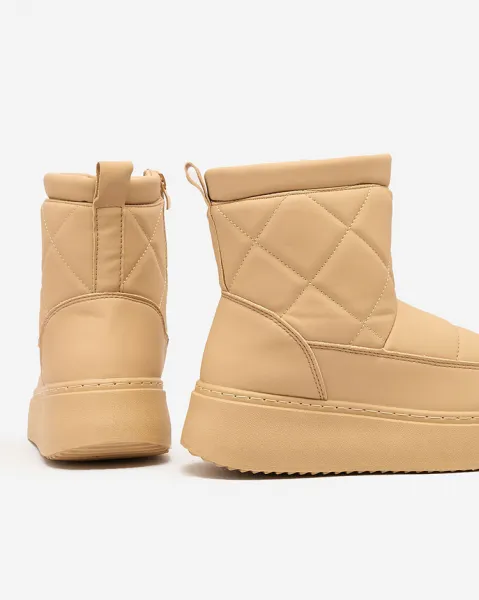 Resti Light brown women's boots a'la snow boots Kacecica
