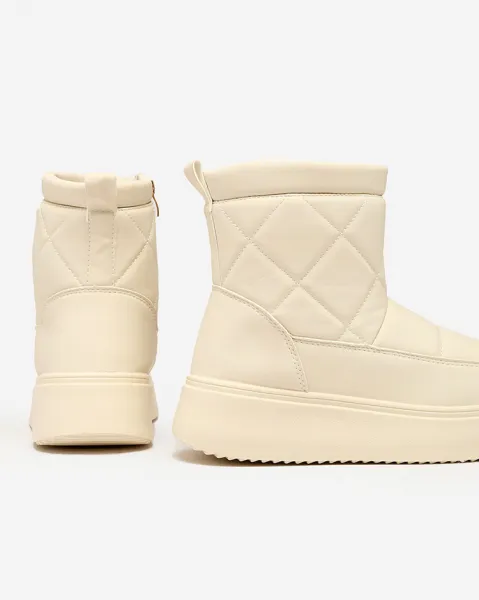 Resti Beige women's boots a'la snow boots Kacecica