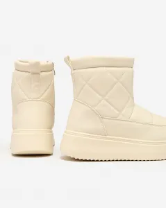 Resti Beige women's boots a'la snow boots Kacecica